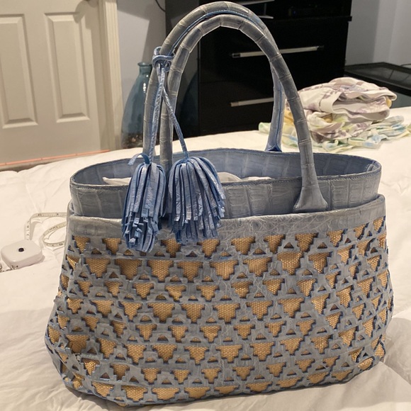 Nancy Gonzalez crocodile light blue bag - Picture 15 of 15